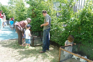 La crèche fête l'été