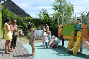 La crèche fête l'été