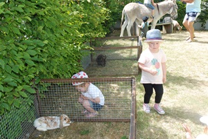 La crèche fête l'été