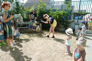 La crèche fête l'été